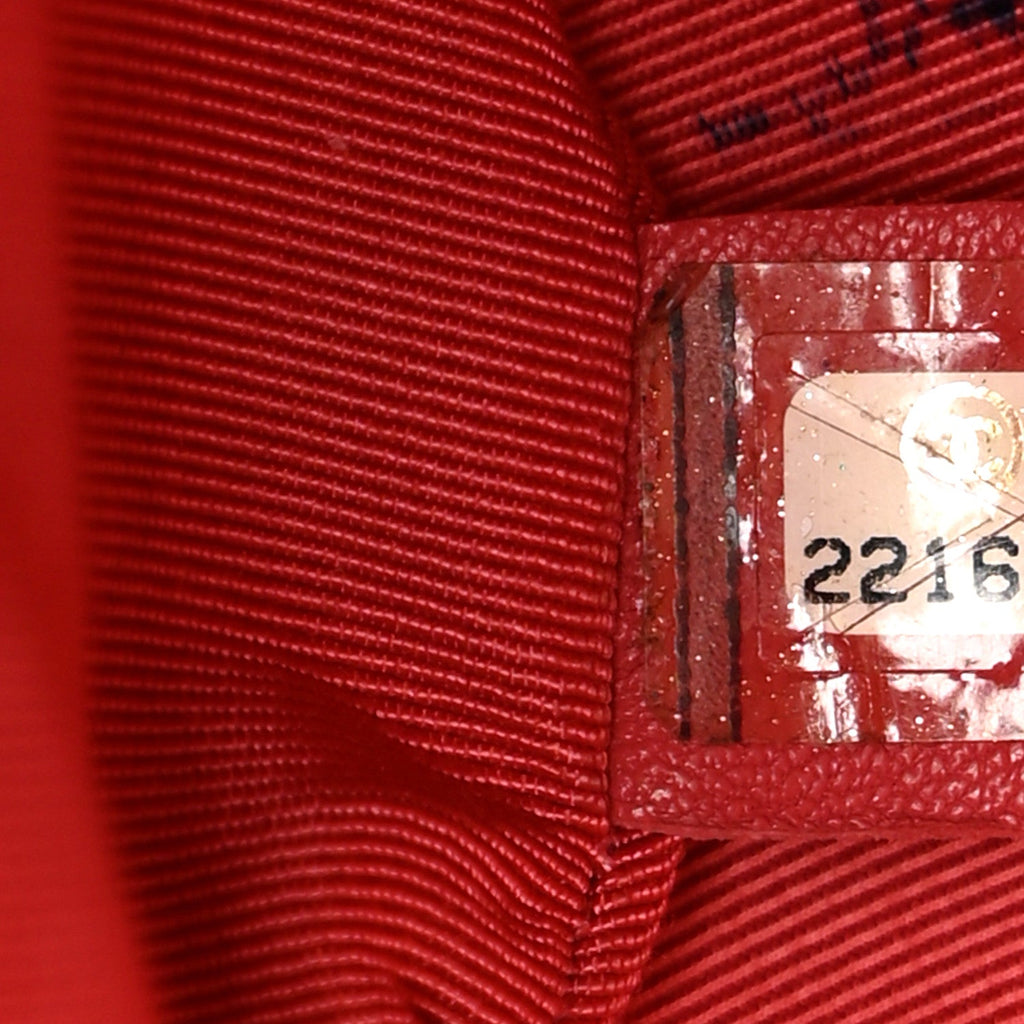 Lambskin Quilted Small Urban Spirit Backpack Red