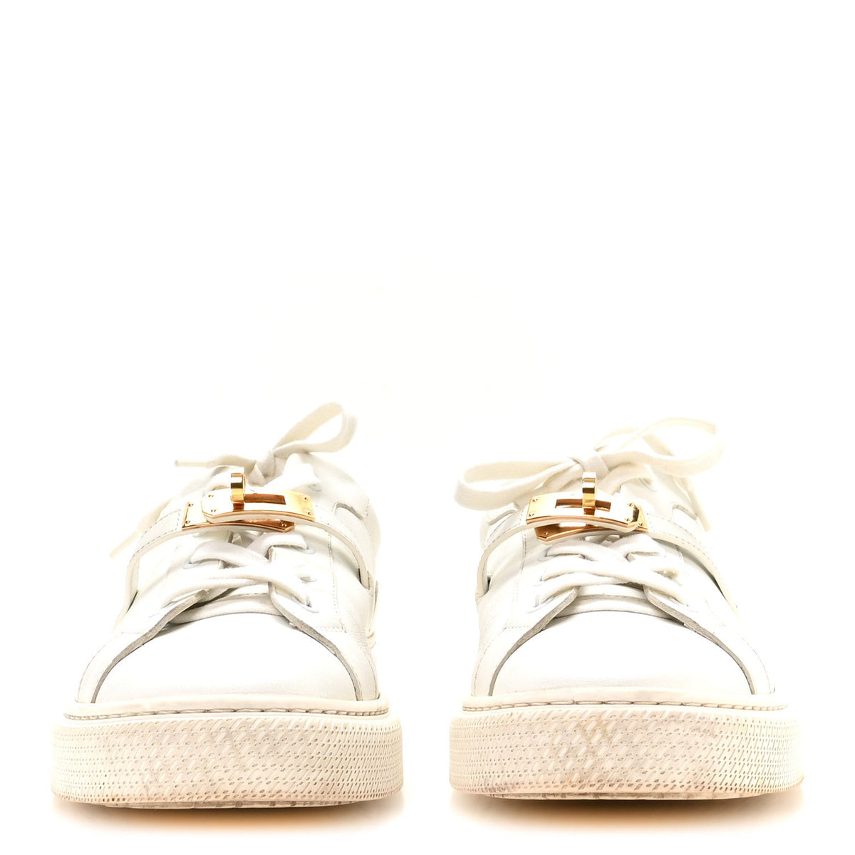 Calfskin Day Sneakers 40 White