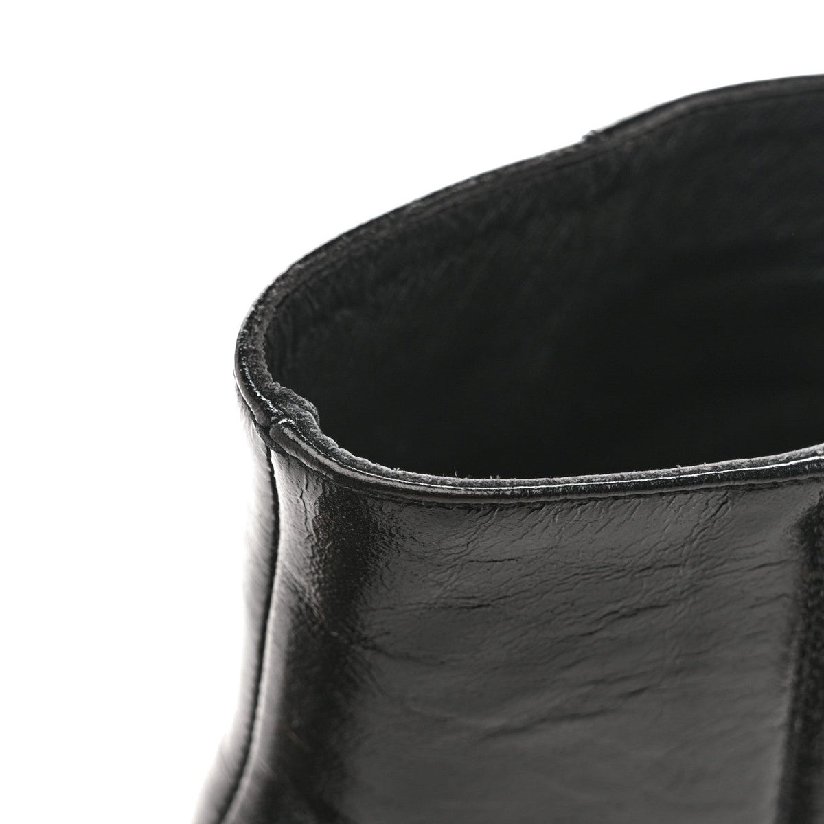 Calfskin Loulou 70 Uniform Ankle Boots 36 Black