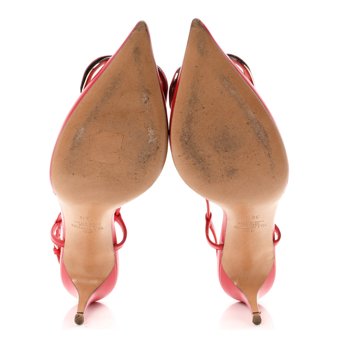 Calfskin Tonal Signature Vlogo Slingback 80mm Pumps 36.5 Rouge Pur