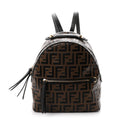 Vitello Bi-Color FF 1974 Embossed Mini Backpack Maya Black