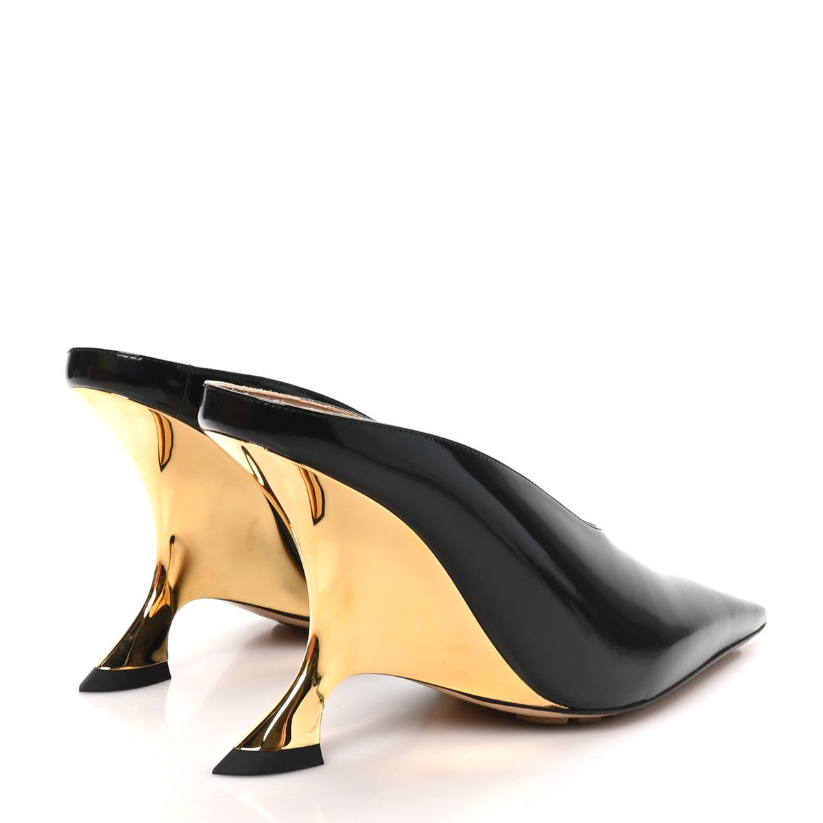 Latex Rocket Mule Pumps 37 Black