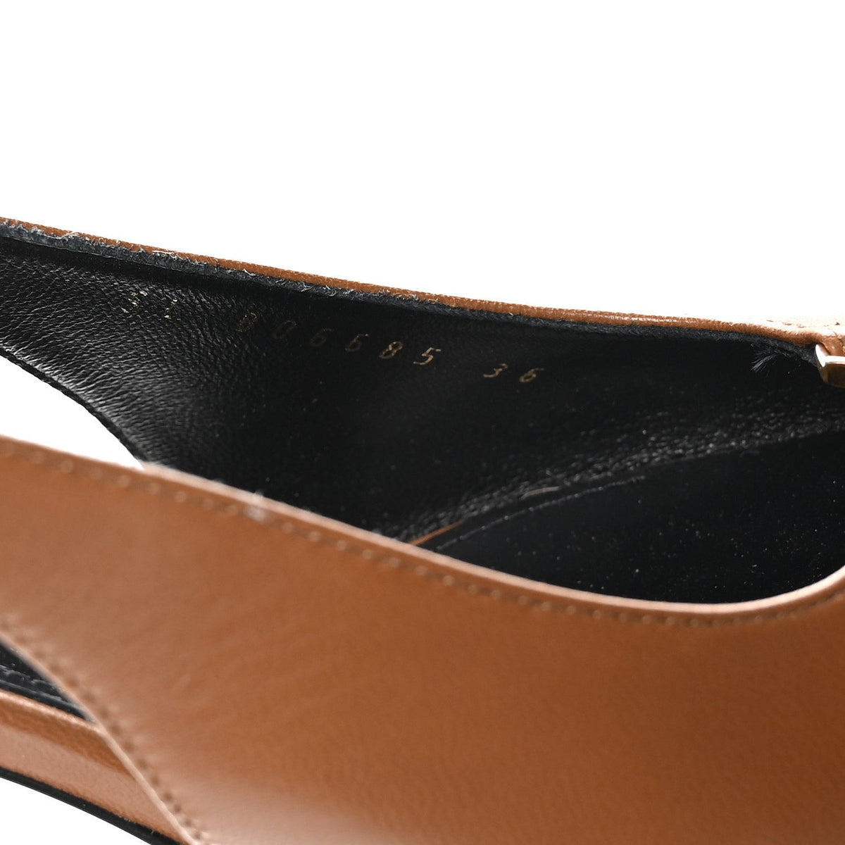 Nappa Babylone Breteuil Slingback Pumps 36 Macadamia