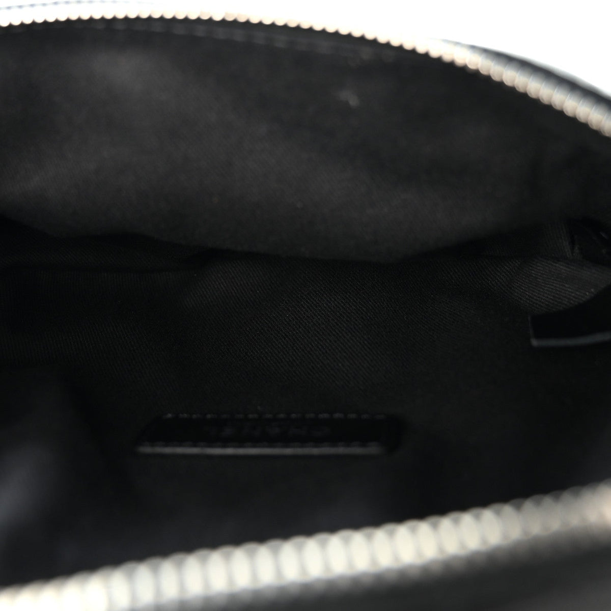 Calfskin Quilted Waist Belt Bag Black