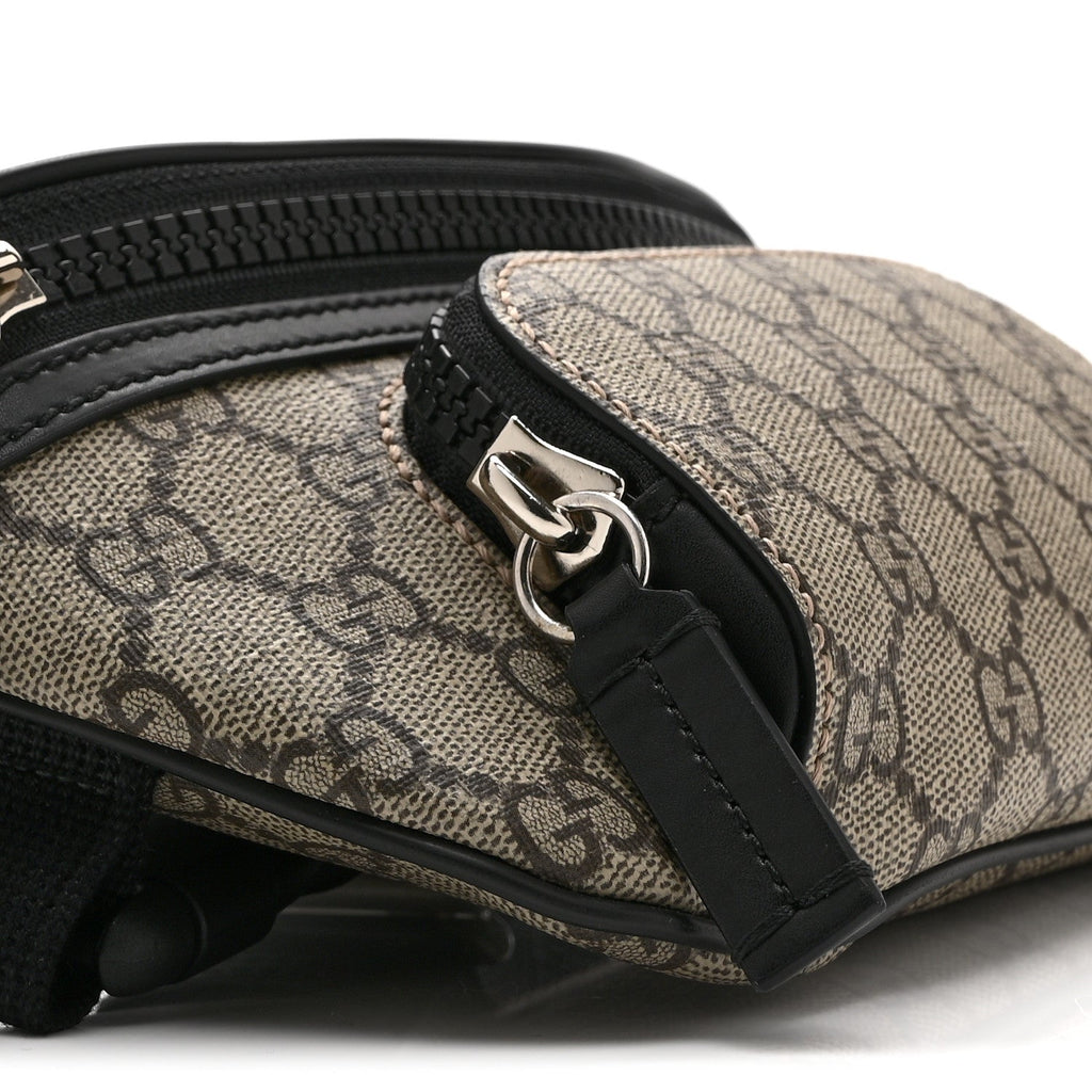 GG Supreme Monogram Belt Bag Black