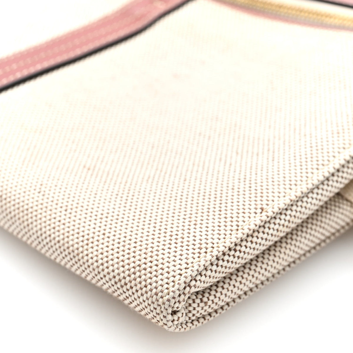Cotton Calfskin Woody Belt Bag Beige Brown