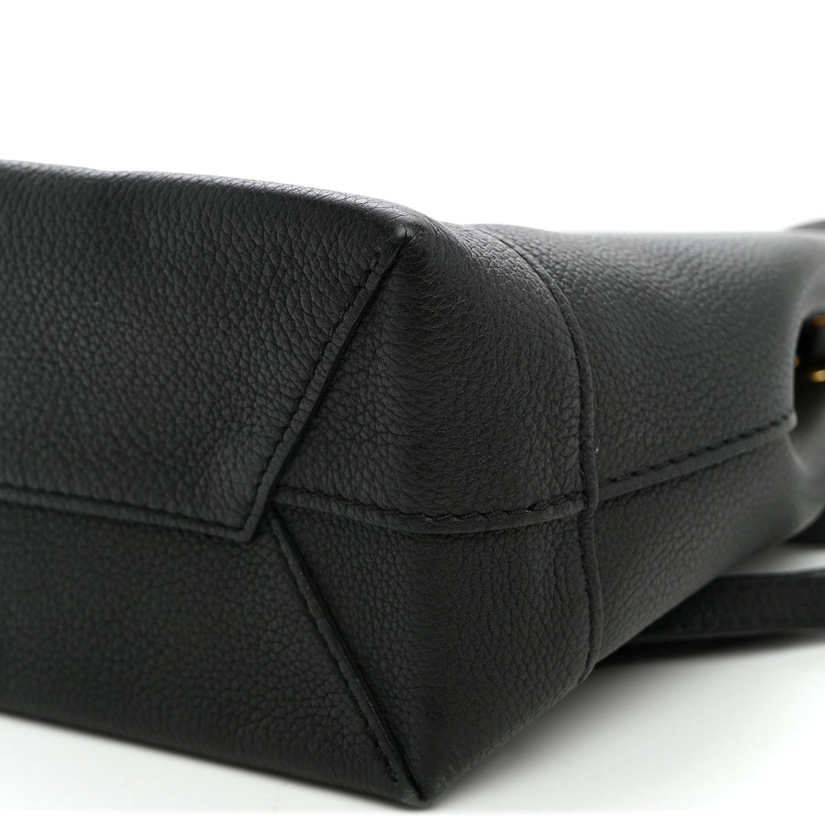 Calfskin Lockme Mini Backpack Black