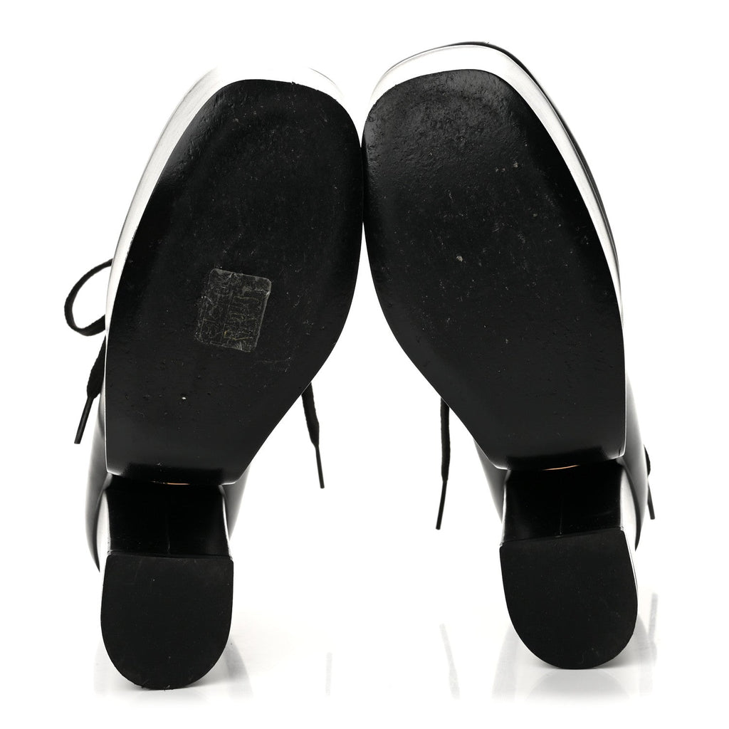 Malaga Kid Otis Lace Up Platform Pumps 36.5 Black