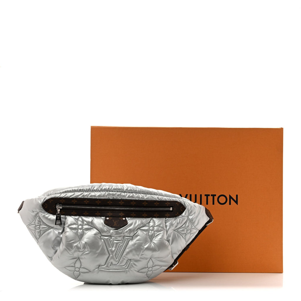 Econyl Monogram Pillow Bumbag Silver