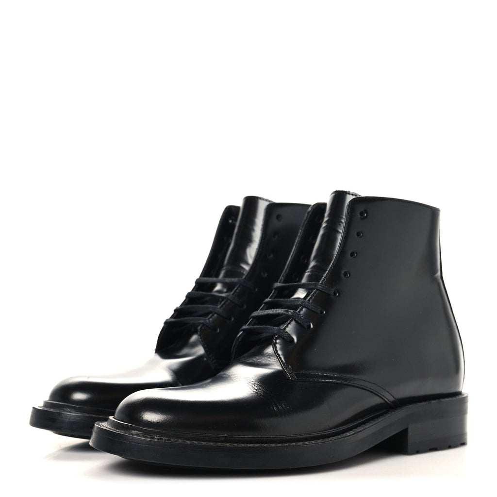 Calfskin Womens Army Combat Boots 36 Black