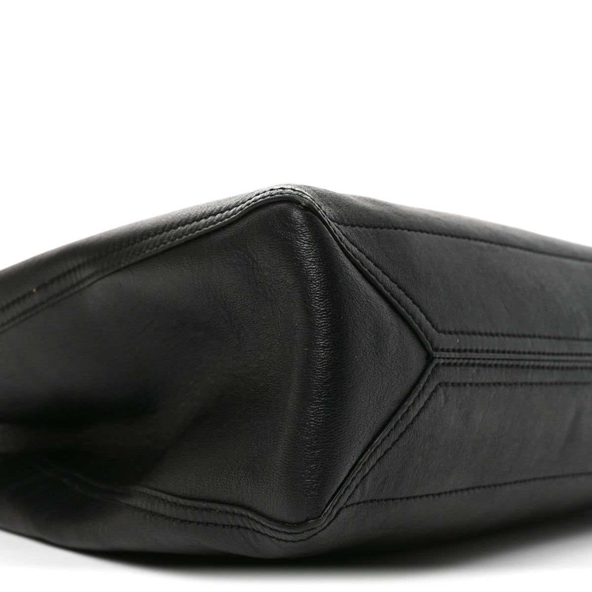 New Sakai Calfskin Lux Medium Dahlia Tote Black