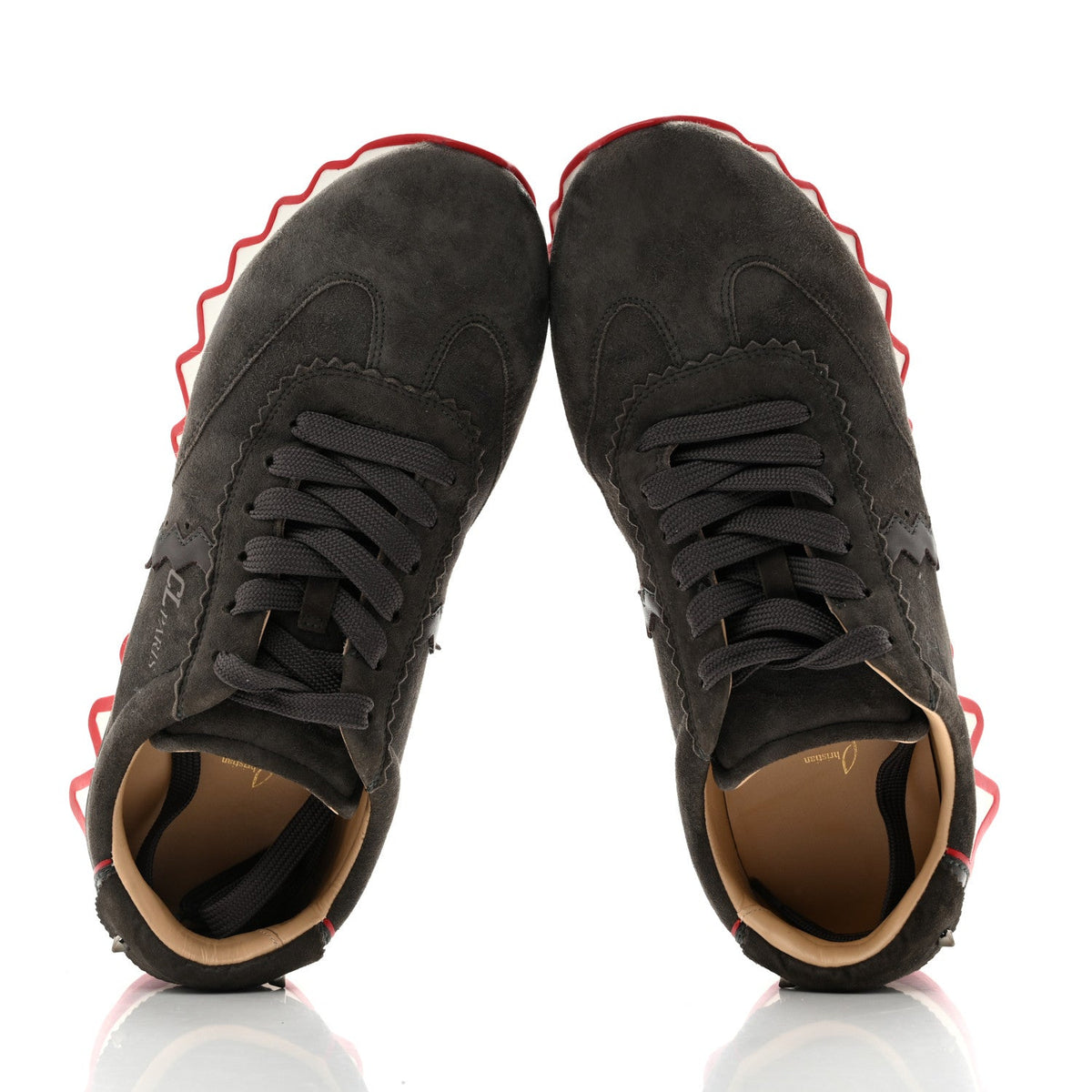 Suede Calfskin Mens Loubishark Sneakers 42.5 Ombre