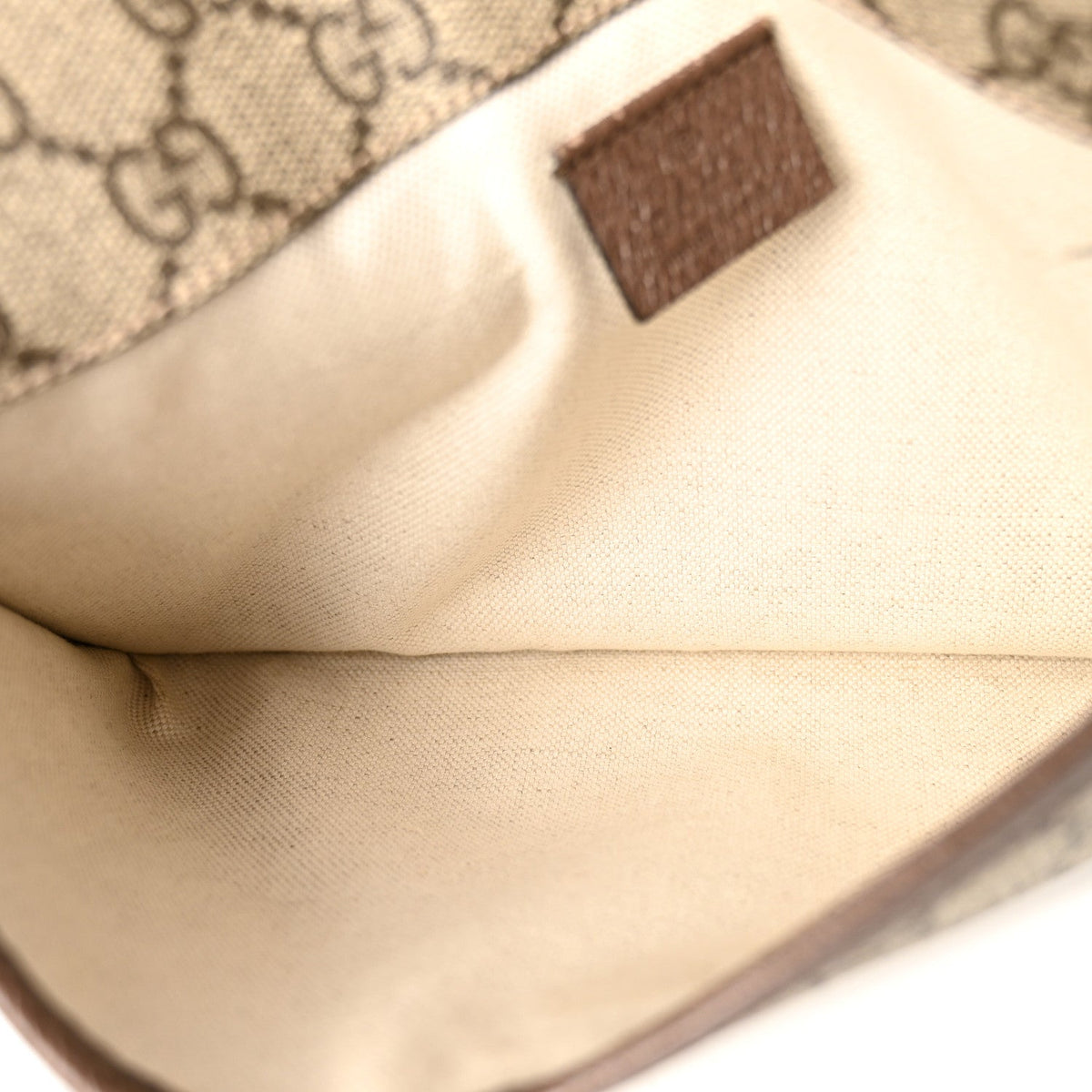GG Supreme Monogram Neo Vintage Web Belt Bag Brown