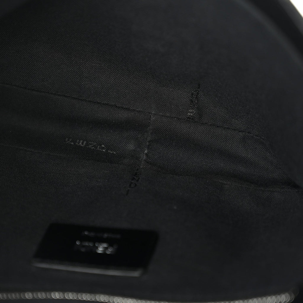 Fabric Jacquard FF 1974 Belt Baguette Bag Tobacco Moro Black