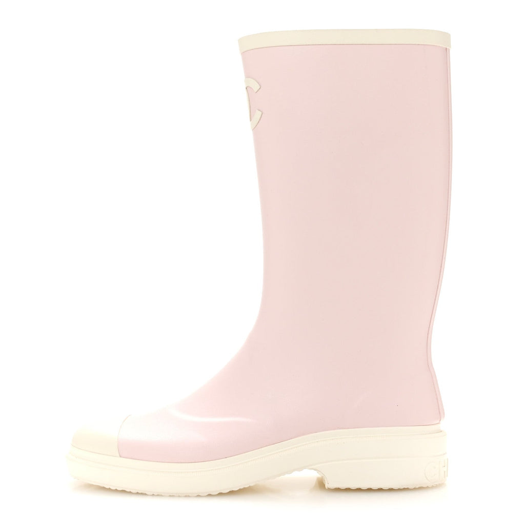 Caoutchouk CC High Boots 39 Light Pink White