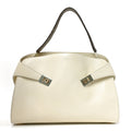 Lambskin Braided Large Hug Bag Mascarpone