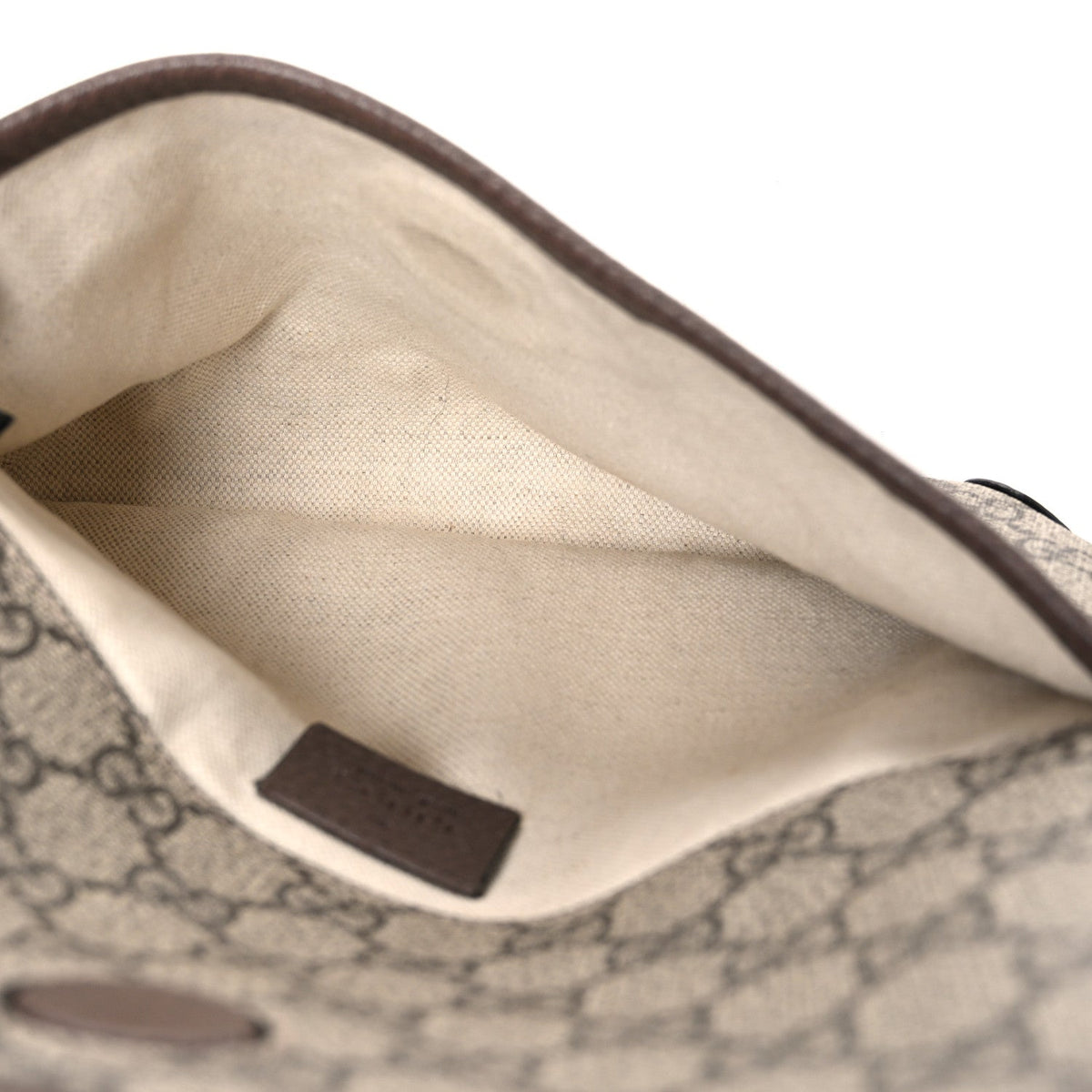 GG Supreme Monogram Neo Vintage Web Belt Bag Brown