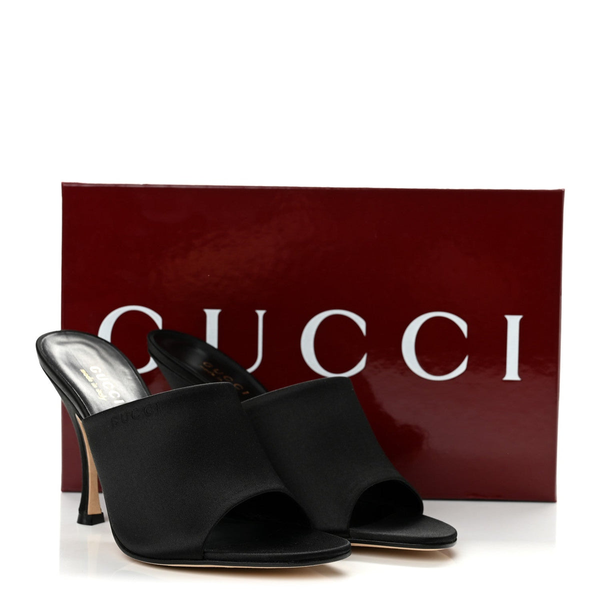Raso Seta Logo Sandal Pumps 38 Black