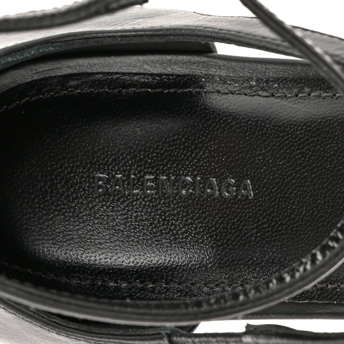 Calfskin Honey 90mm Sandal 36 Black