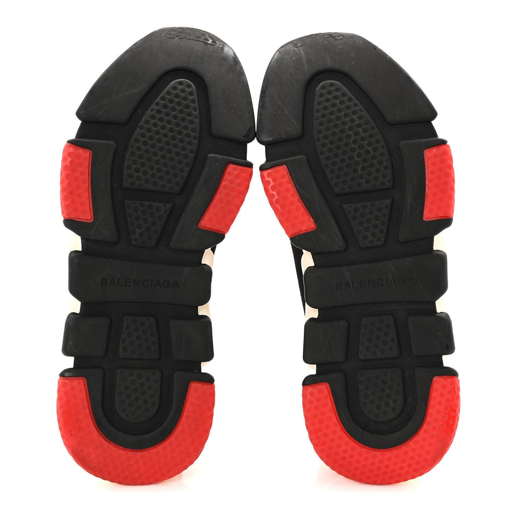 Neoprene Knit Womens Speed Sneakers 38 Black White Red