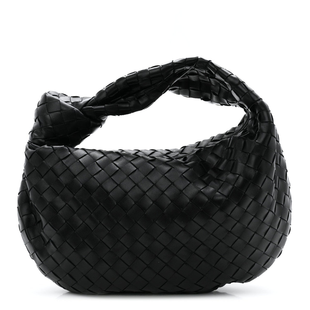 Nappa Intrecciato Teen Jodie Hobo Black
