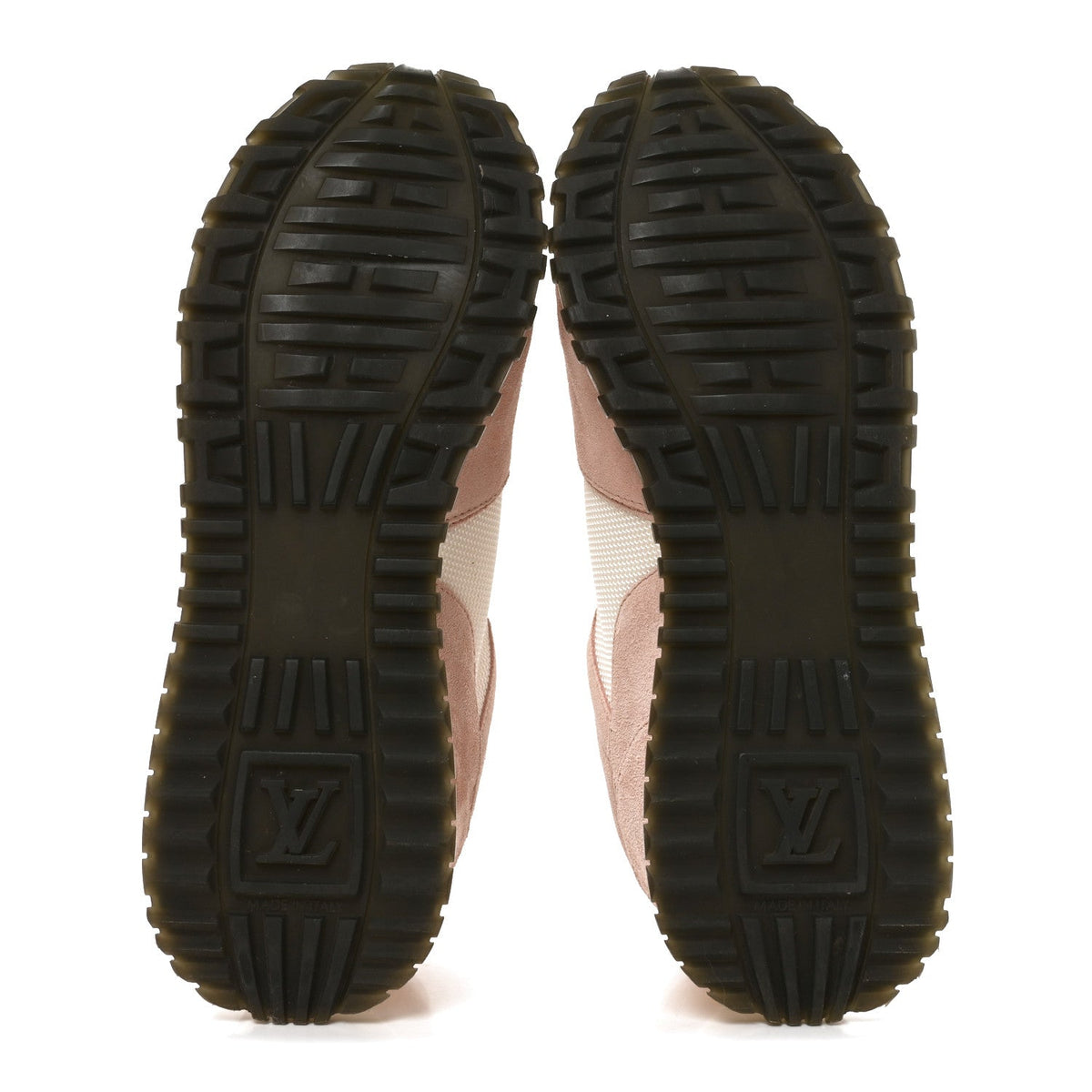 Suede Calfskin Run Away Sneakers 38 Pink