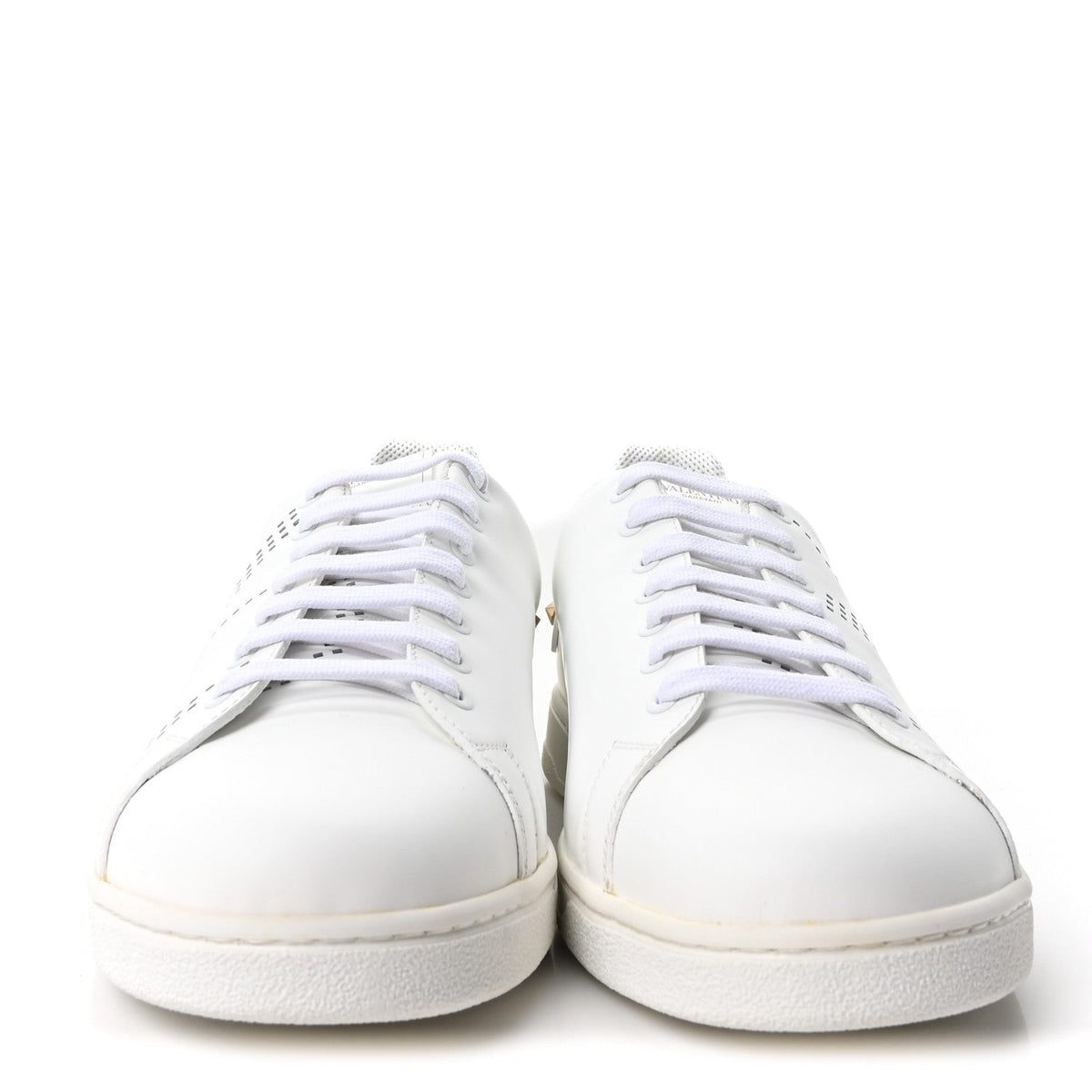 Calfskin Mens Backnet Sneakers 46 White