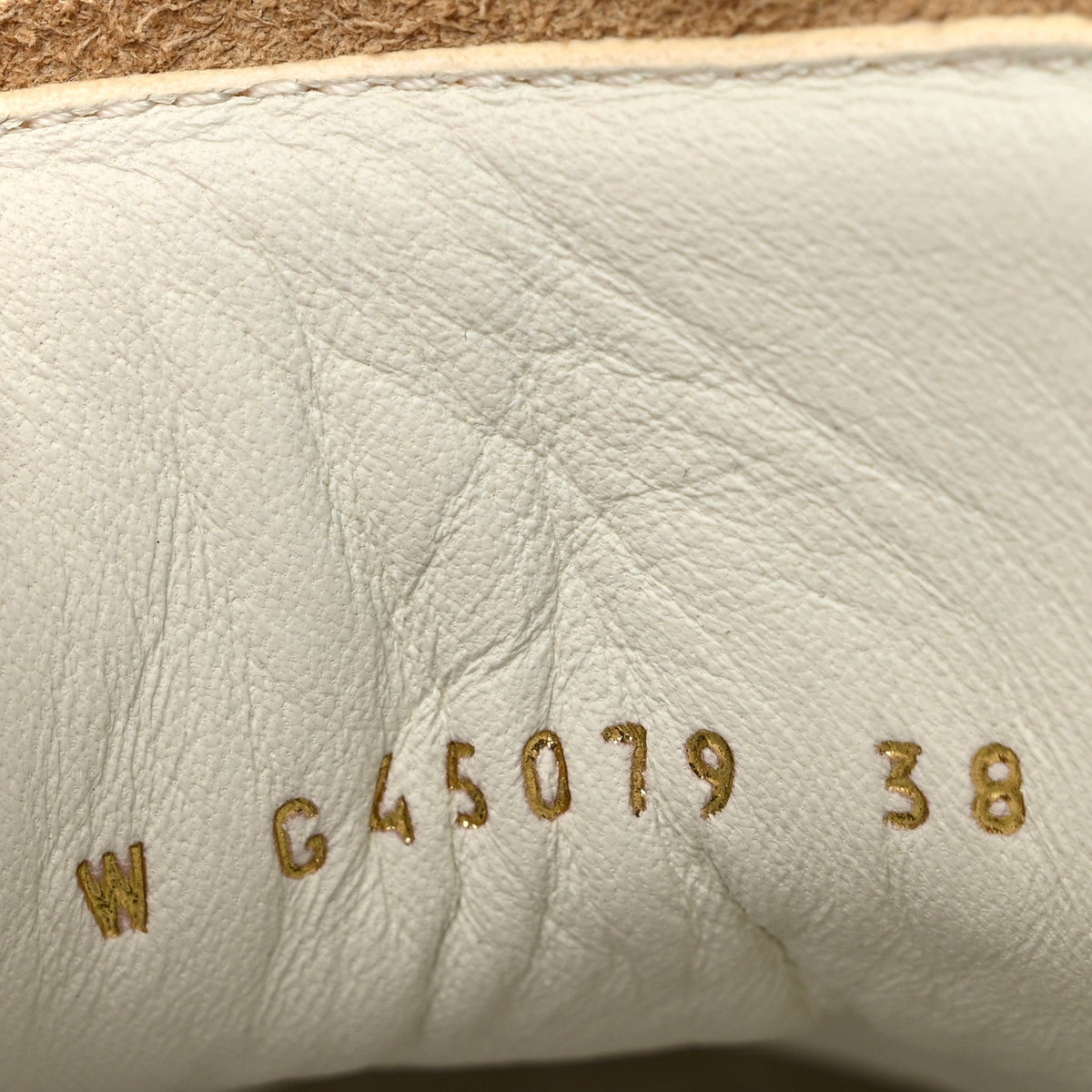 Laminated Calfskin CC Womens Sneakers 38 Golden