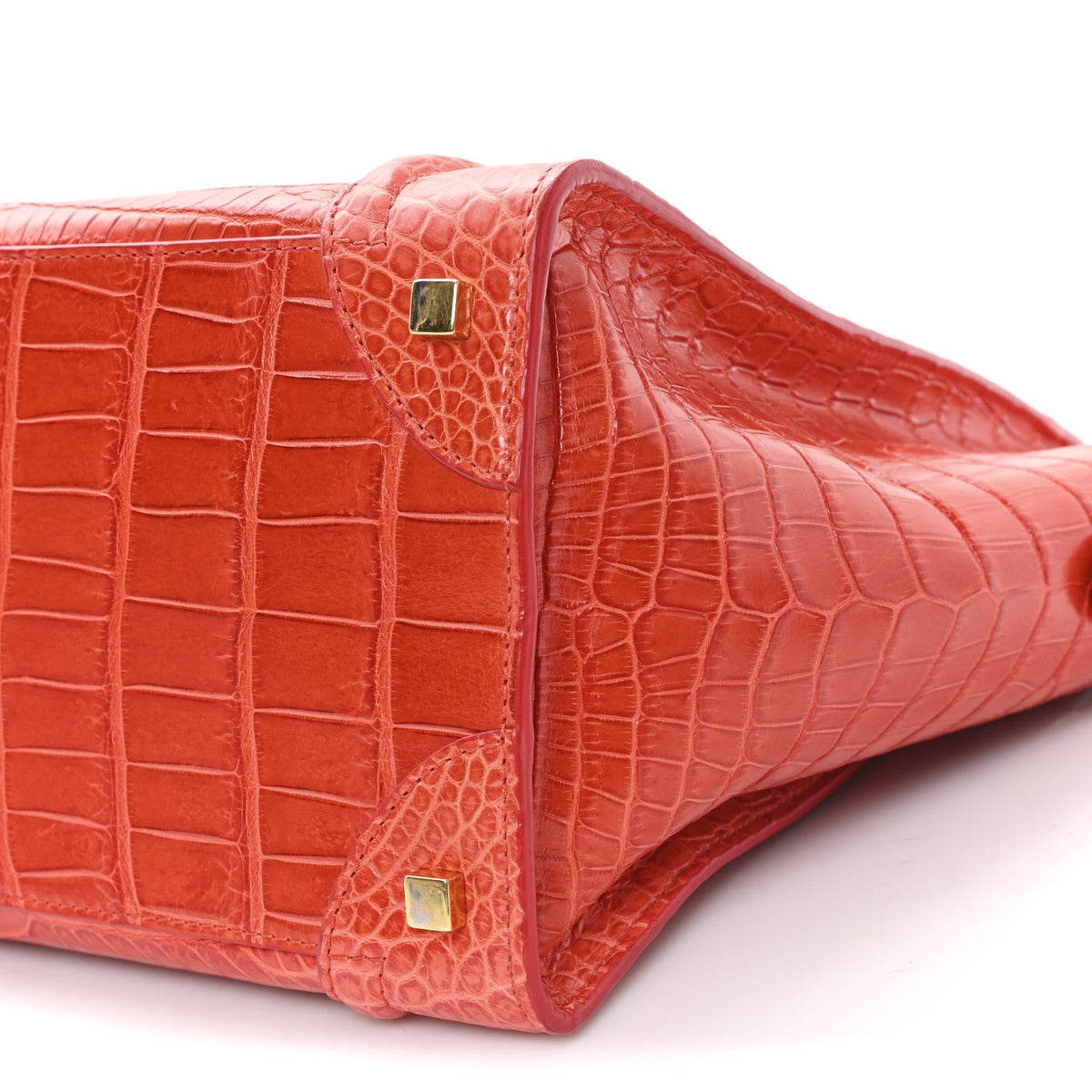 Crocodile Mini Luggage Vermillion