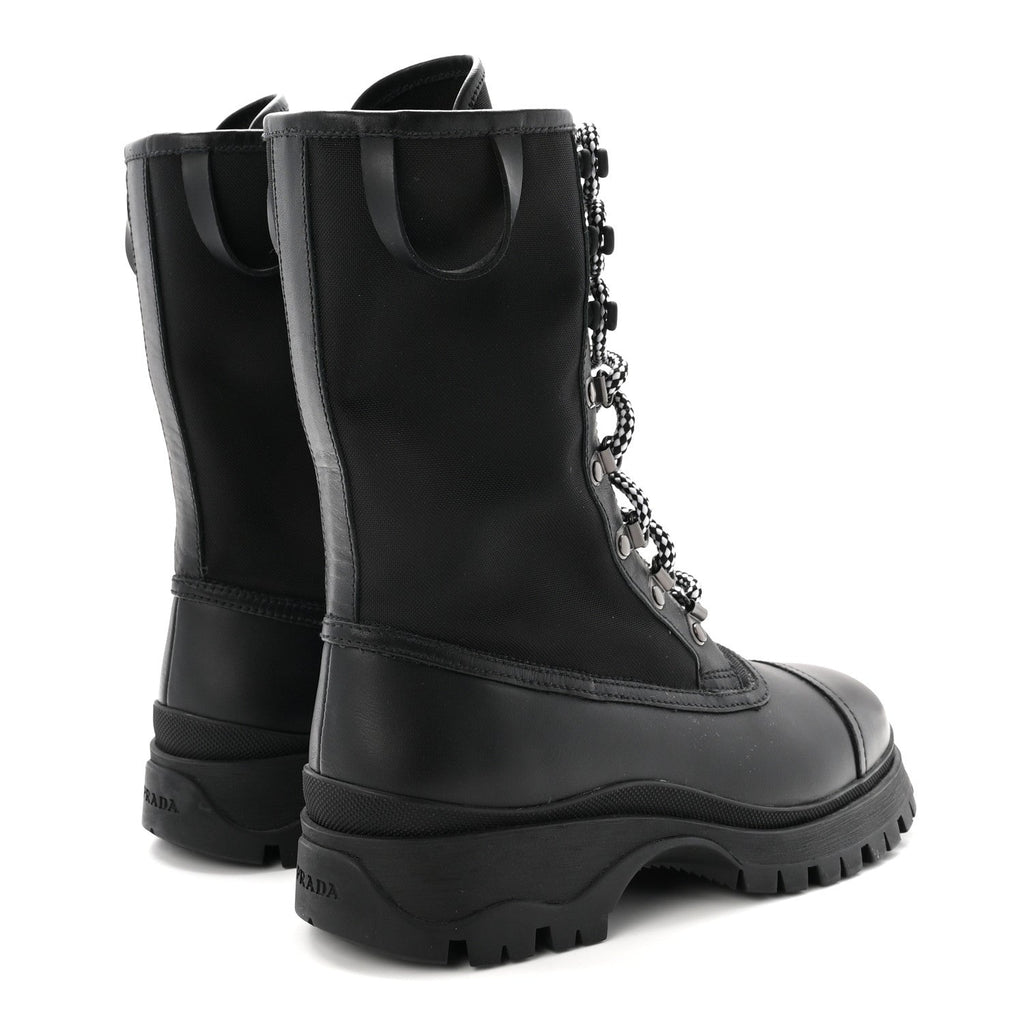 Vitello Montana Neoprene Combat Boots 36 Black