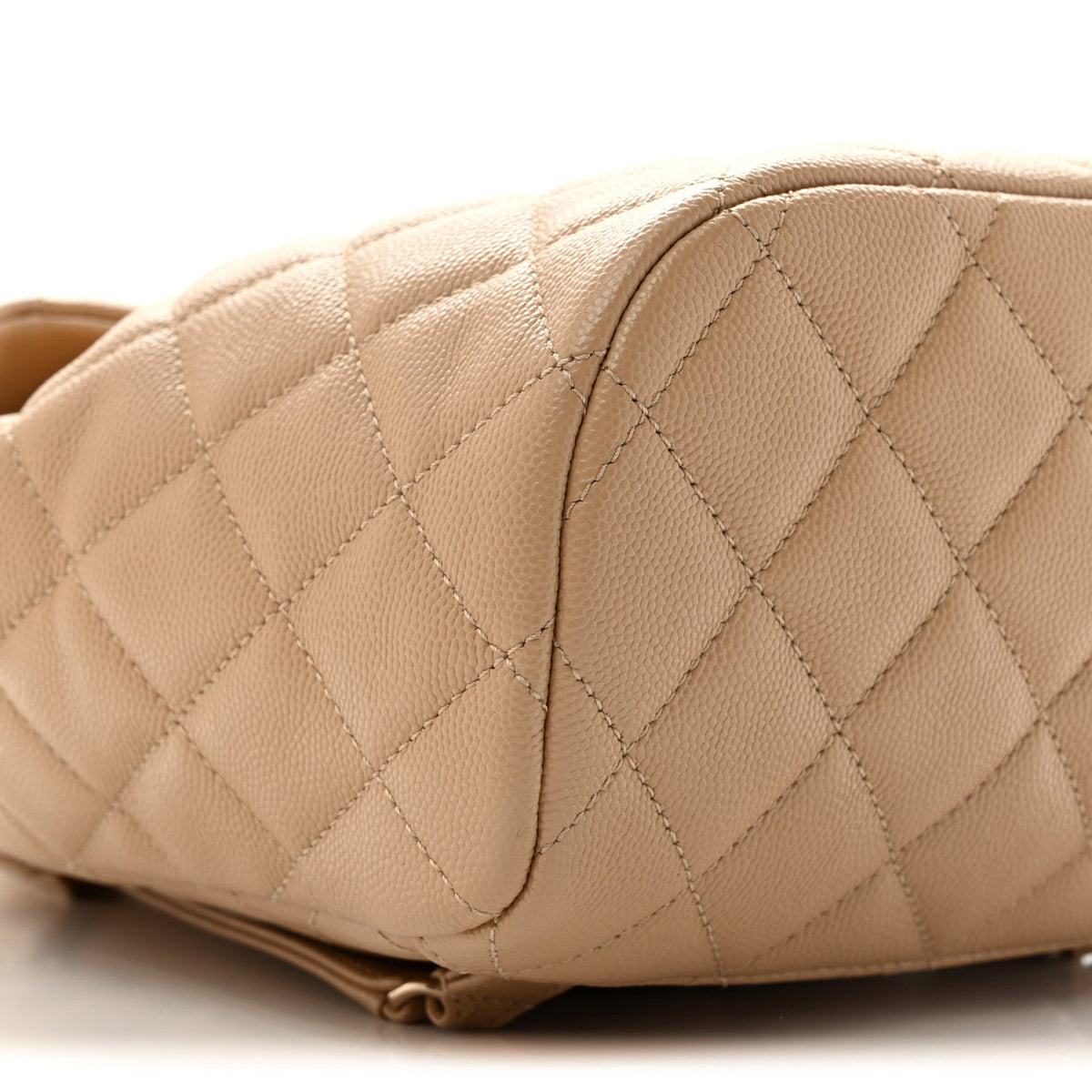 Caviar Quilted Mini Urban Spirit Backpack Dark Beige