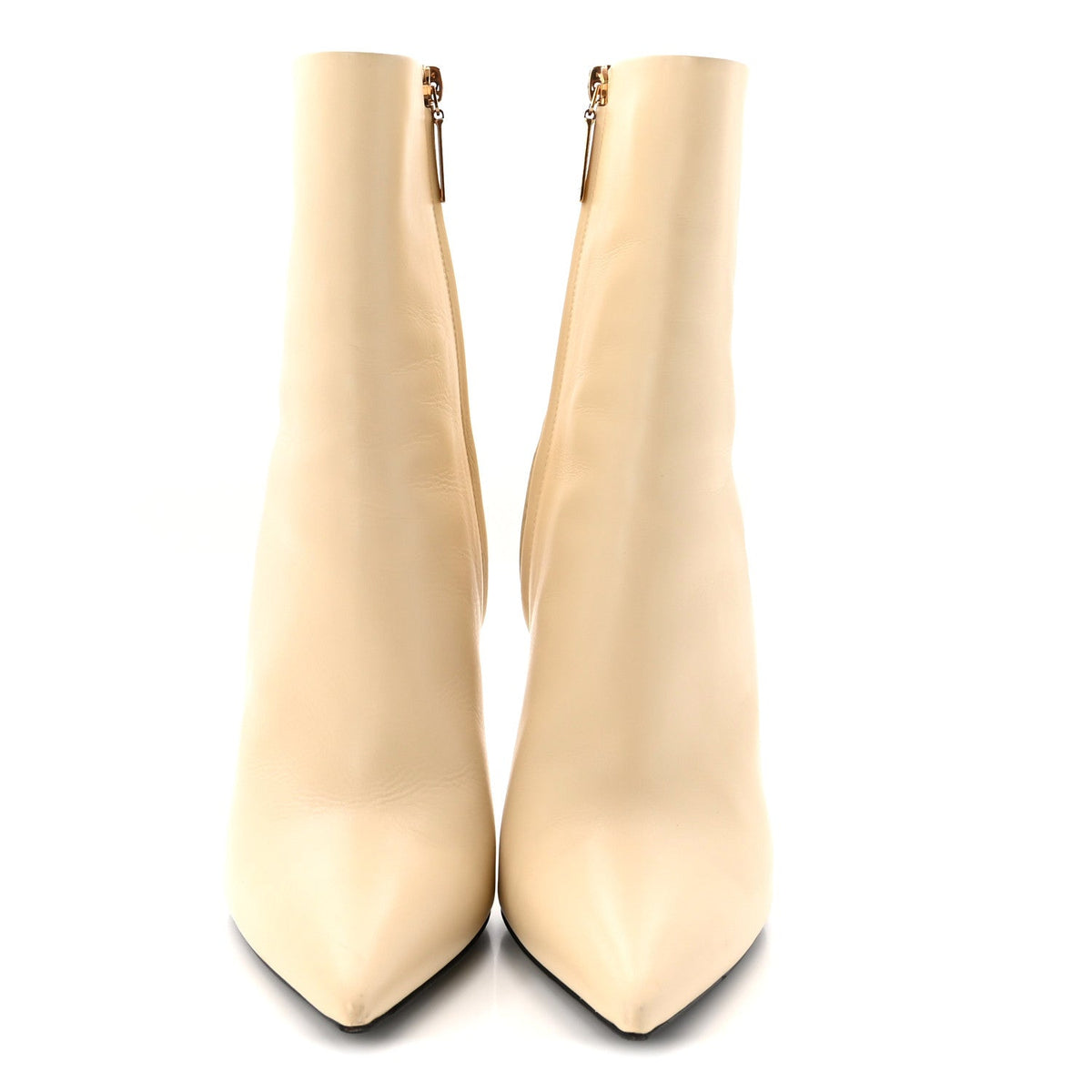 Calfskin Opyum 110 Ankle Boots 37.5 Real Beige
