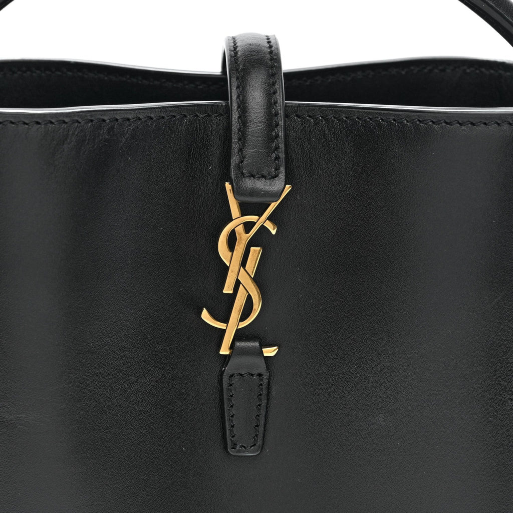 Shiny Calfskin Le 37 Mini Bucket Bag Black