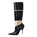 X MAISON MARGIELA Nappa Xrismarteen 100 Knee High Boots 37.5 Black