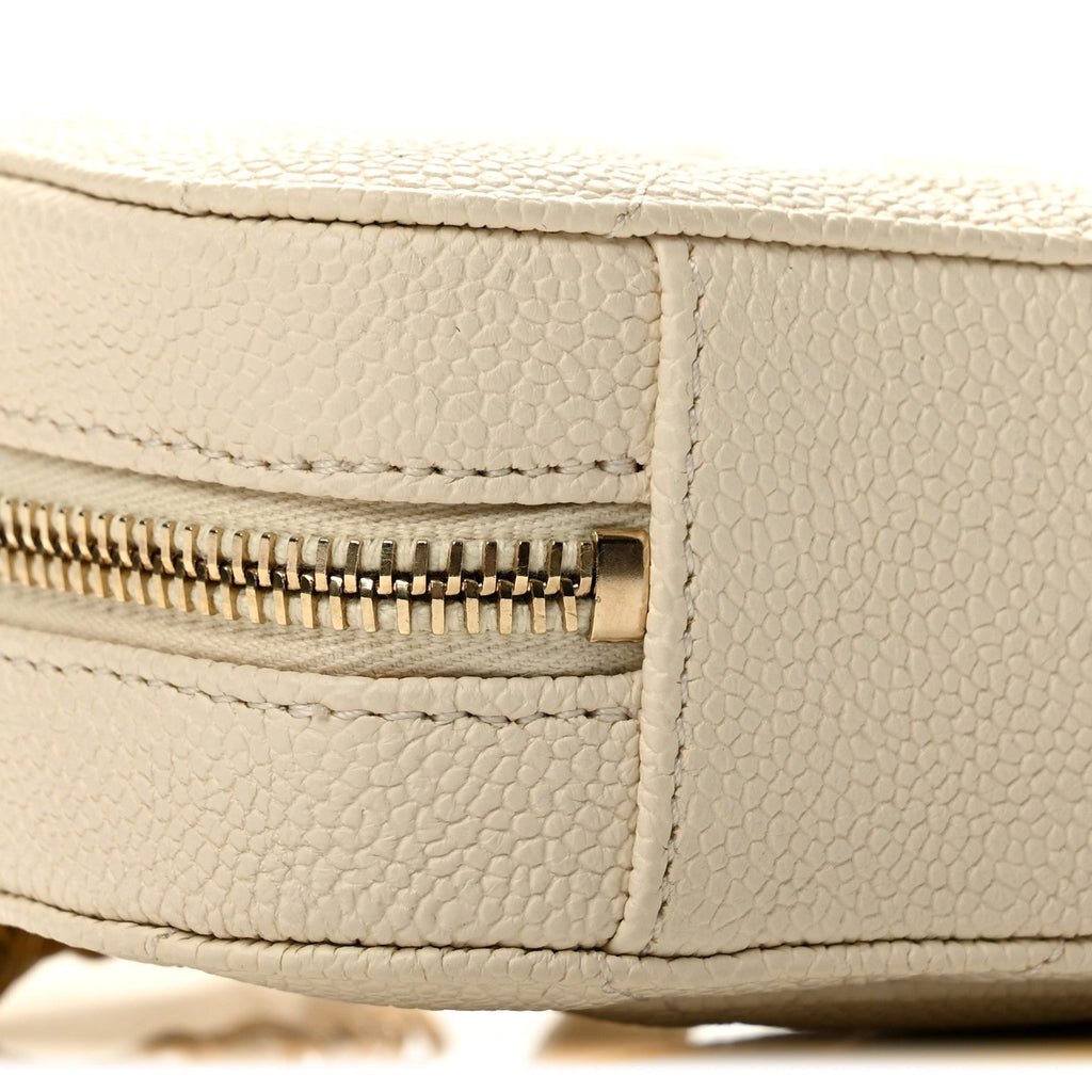 Caviar Quilted Waist Bag White