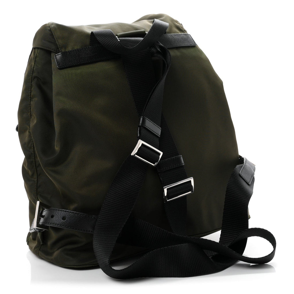 Nylon Vela Medium Backpack Mimetico