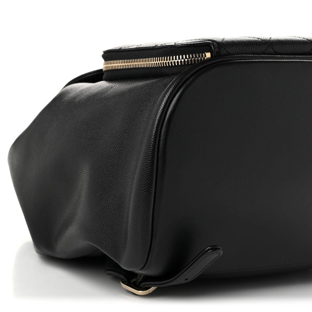 Caviar Quilted Business Affinity Backpack Black