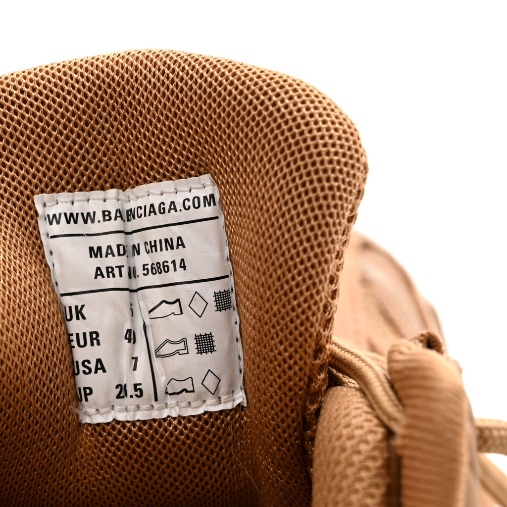 Rubber Mesh Monocolor Clear Sole Womens Track.2 Open Sneakers 40 Light Brown