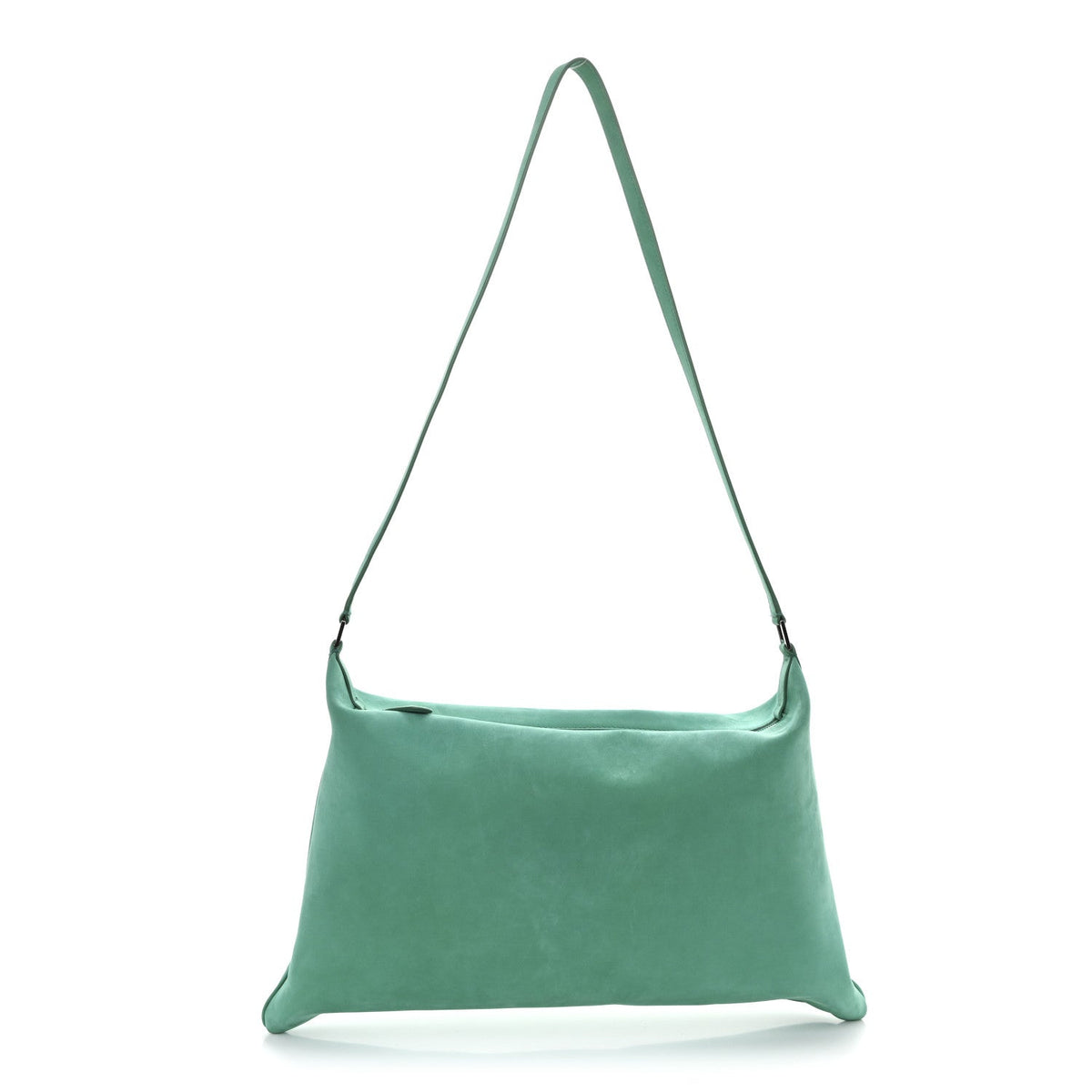 Nubuck Large Morgan Shoulder Bag Fern