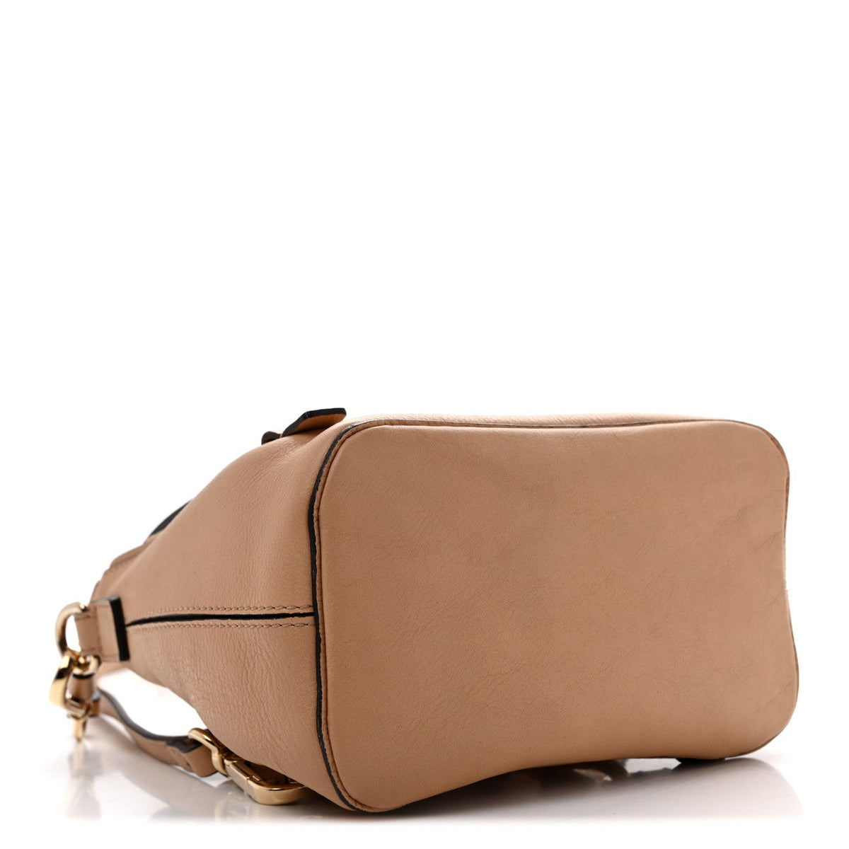 Suede Calfskin Mini Faye Backpack Blush Nude