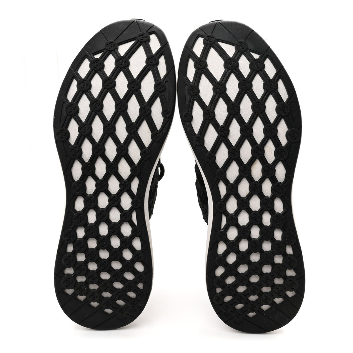 Fabric Logo Sneakers 37.5 Black