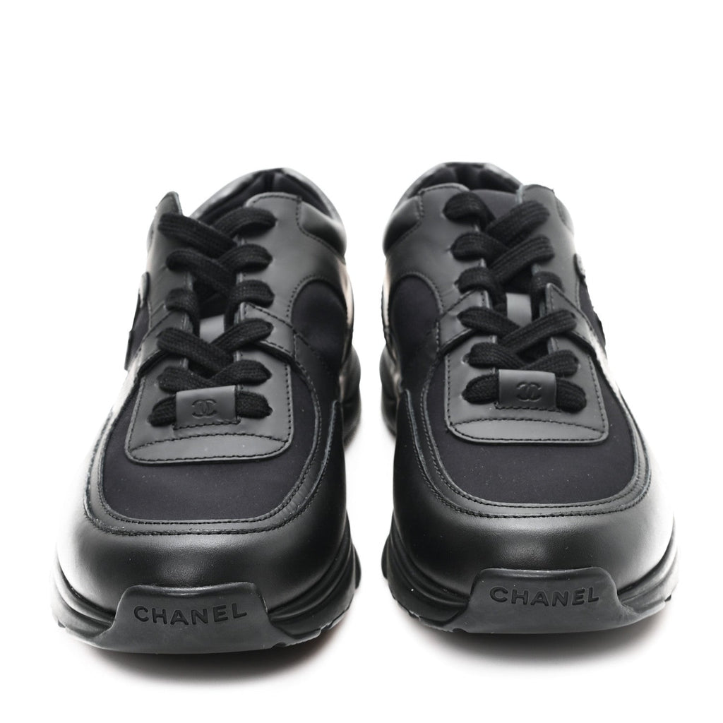 Calfskin Lambskin CC Uniform Sneakers 41 Black