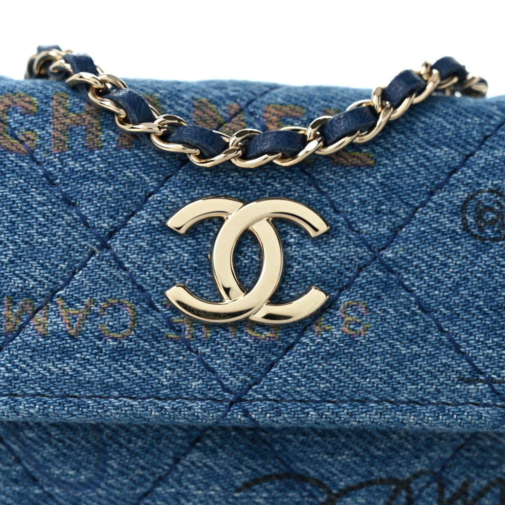 Denim Quilted Denim Mood Belt Bag Blue Multicolor