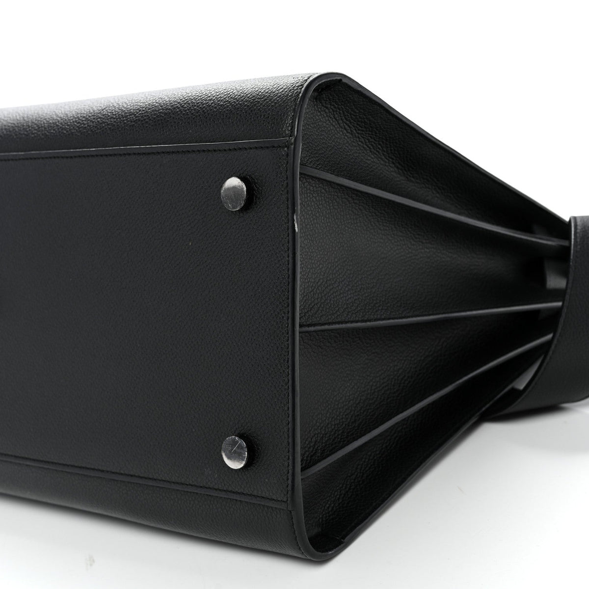 Grained Calfskin Large Sac De Jour Carryall Black