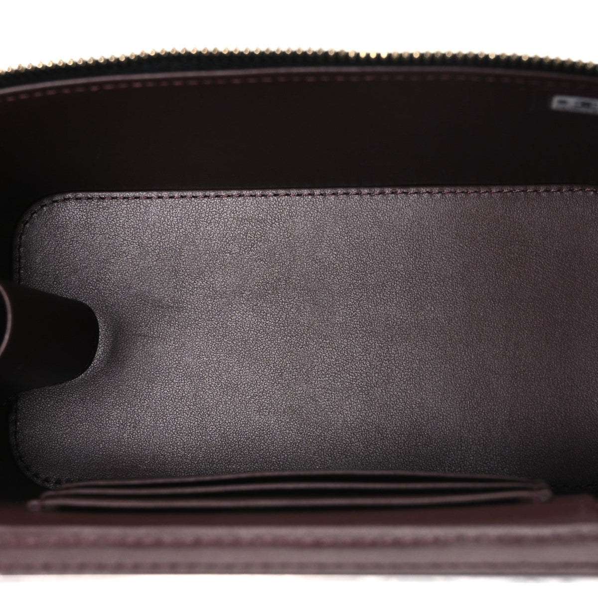 Caviar Quilted Small Vanity Case With Chain Black