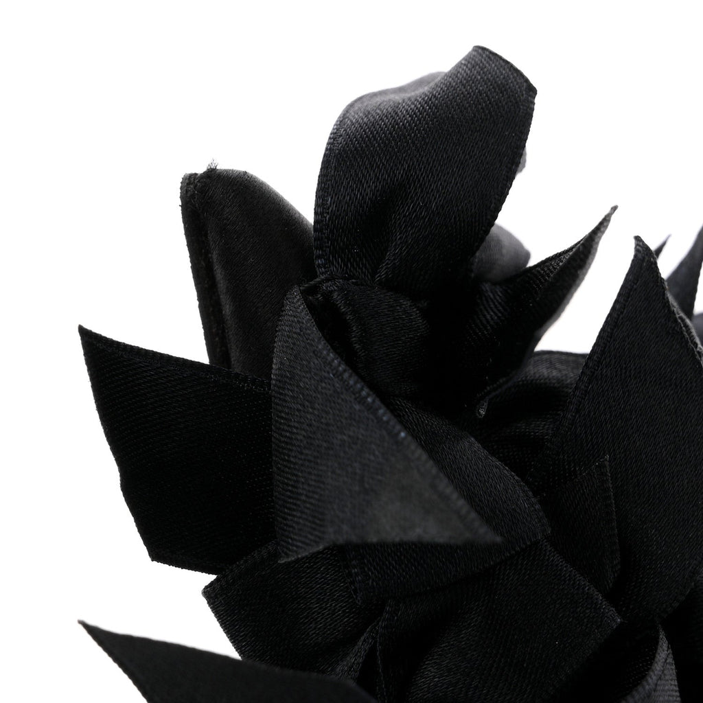 Satin Pointed Marie A Bows All Over 110mm Pumps  35 Black