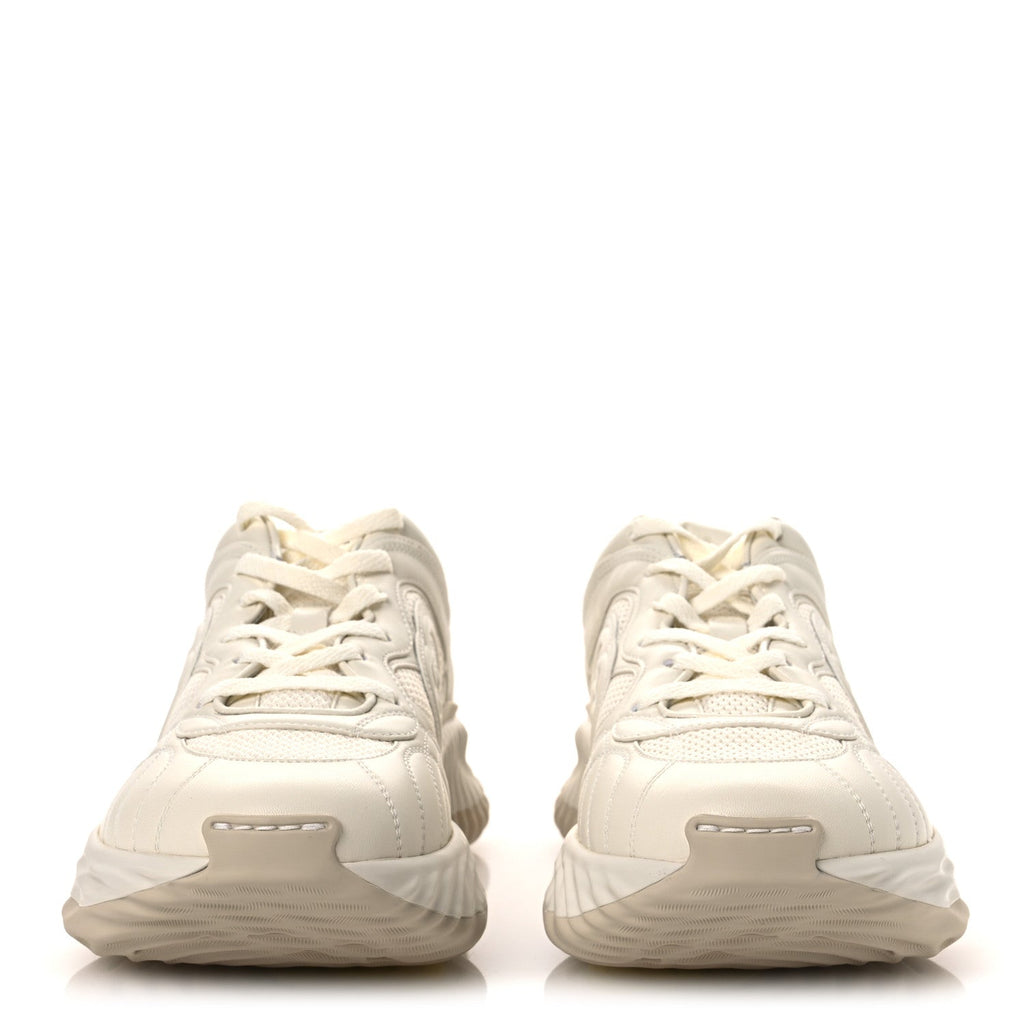 New Nappa Sombre Interlocking G Ripple Mens Platform Sneakers 9.5 Off White