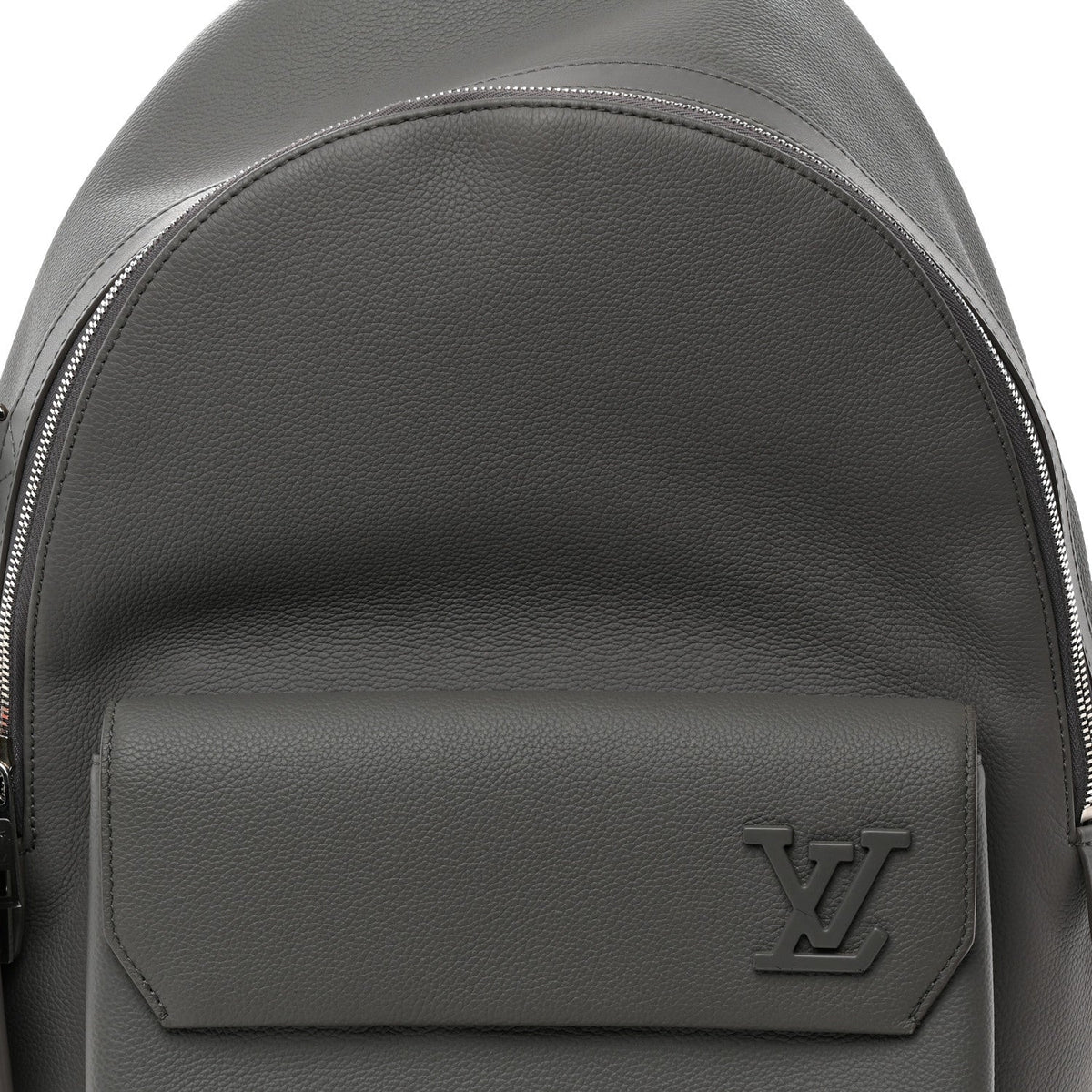 Grained Calfskin Aerogram Takeoff Backpack Grey