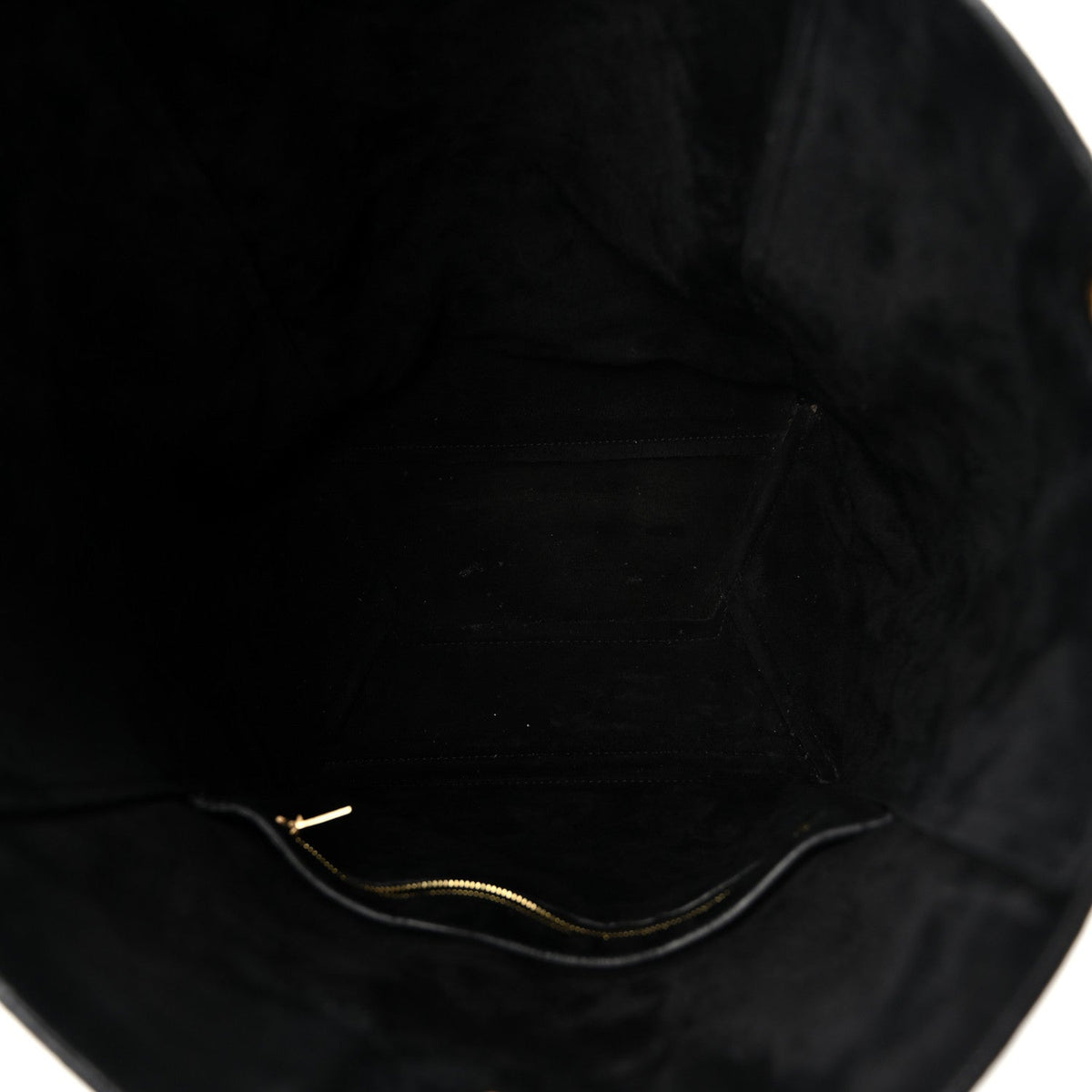Soft Grained Calfskin Sangle Bucket Bag Black