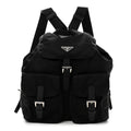 Tessuto Nylon Saffiano Medium Backpack Black